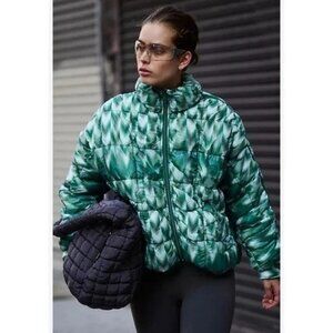 NWT Free People Kelly Green Pippa Packable Puffer Jacket Size M